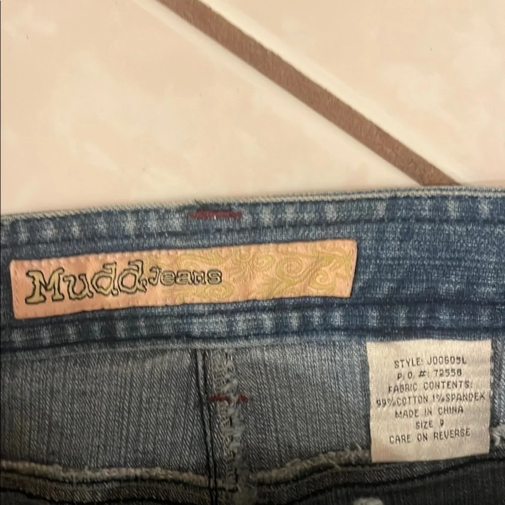 Blue VINTAGE Mini A-Line Denim Skirt for Casual Wear